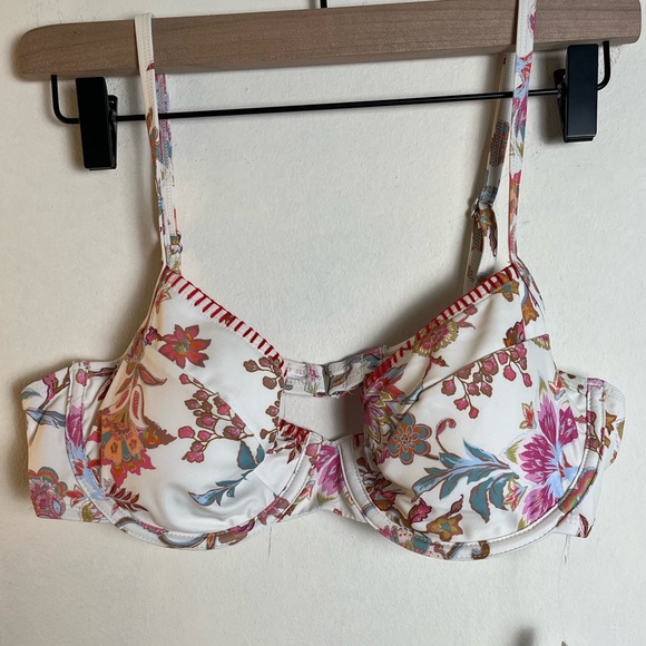 Cupshe Dreamy Garden Sweetheart Bikini Top & High-Rise Bottoms Set NWT Size L - Picture 10 of 11